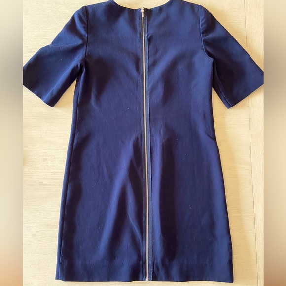 Gap Navy Shift Dress with Exposed Zipper - Picture 2 of 3